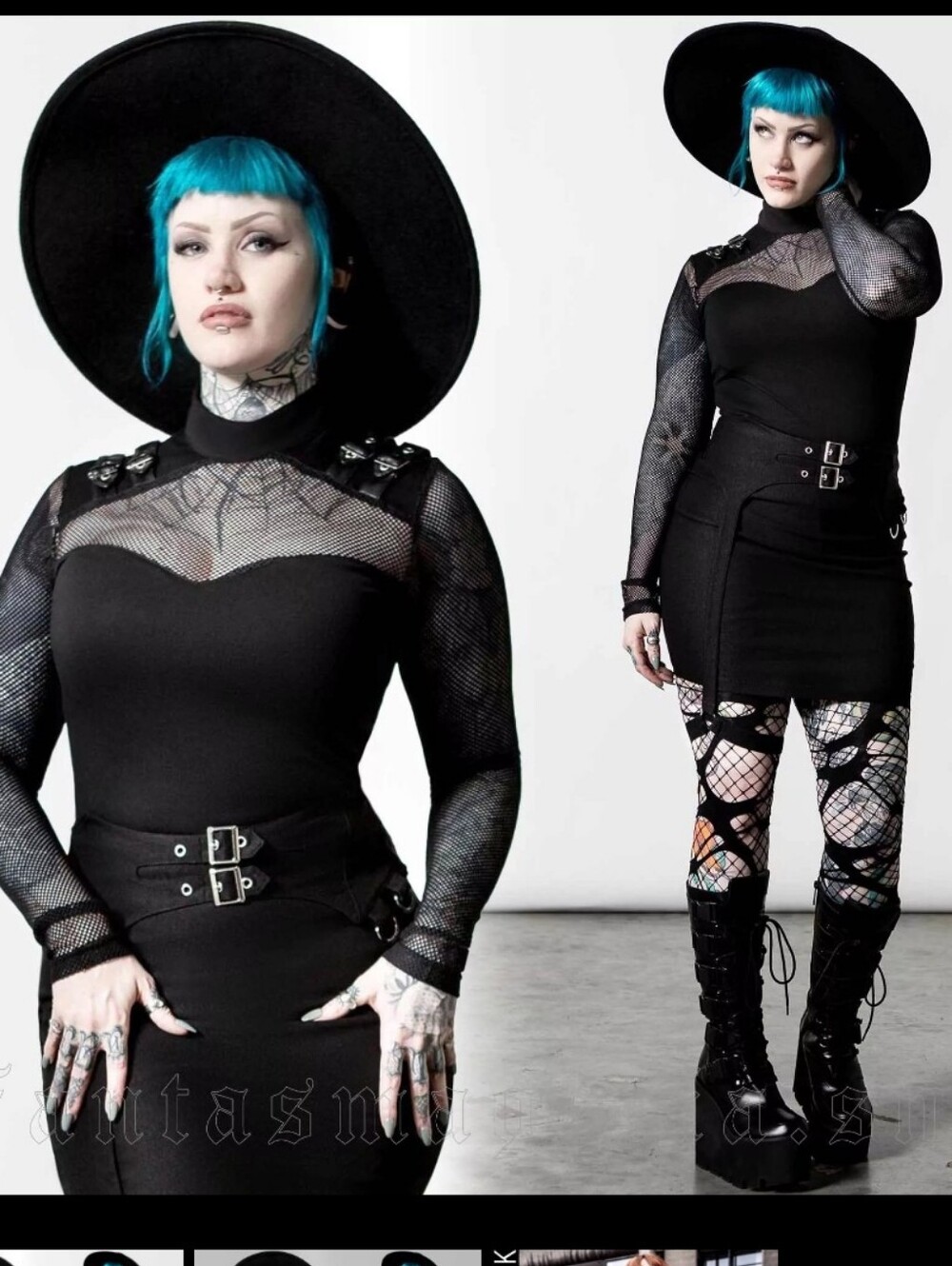 Killstar Arch Enemies Fishnet Top